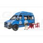 MB Sprinter Camper modrá s figúrkou a doplnkami