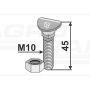 SCREW M10X45 10.9 IND