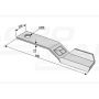 MOWER FLAILING BLADE LEFT 600X100 IND