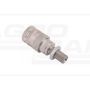 Hydraulic quick connector, long socket with pressure eliminator M18x1.5 external thread EURO