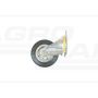Roue pivotante en métal caoutchouté avec petite base 125x22 KMG KMG-125/3 PRODUIT POLONAIS