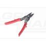 Straight articulated sheet metal shears
