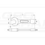 Flat Impact Wrench YATO 30 mm
