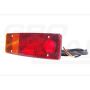 Left rear combination lamp, hybrid, 12V–24V, with license plate light and 200 cm cable WAŚ