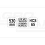 Saw Blade for Wet Wood YATO 530 mm