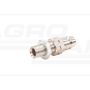 Hydraulic quick connector, long plug with pressure eliminator M20x1.5 external thread EURO (ISO 7241-A)
