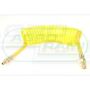 PUR M16 spiral cable /yellow/