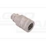 Hydraulic quick connector, socket with pressure eliminator M22x1.5, external thread EURO PUSH-PULL