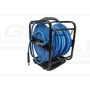 Compressed air hose on reel