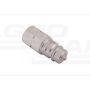 Hydraulic quick connector plug with pressure eliminator M18x1.5 EURO internal thread