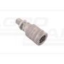 Hydraulic quick connector, long socket with pressure eliminator M18x1.5 external thread EURO
