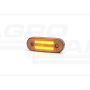 Feu de position latéral avec clignotant LED, 12V–24V, avec catadioptre et câble de 22 cm WAŚ