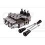 3-section hydraulic distributor, max flow 40L, with a latch
