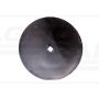 Smooth plate fi 610, hole 40x40, boron steel 8mm Waryński