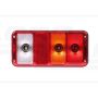 Right rear combination lamp with reflector, 12/24V, with side license plate light WAŚ