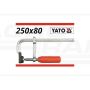 Schmiedeeiserne Tischzwinge YATO 250x80 mm