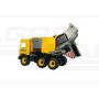 Middle Truck refuse truck yellow in a carton