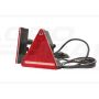 Linke LED-Rückleuchte, 12V–24V, mit Rückstrahler und 185 cm Kabel WAŚ