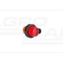 Orange-red outline lamp, with short bracket, 