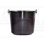 Round bucket with handle 12L (Black) KMG