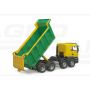 Nákladné auto MAN TGS so sklápacím vozidlom v zelenej a bielej farbe Bruder 03766