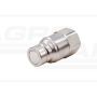 Dry break hydraulic quick connector, plug G3/4
