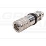 Breakable hydraulic quick coupling, WIA3CV series (3CFPV), long socket M26x1.5 18L external thread LONG EURO PUSH-PULL (ISO 7241-A)