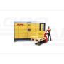 Obchod Bworld DHL s ručným paletovým vozíkom a figúrkou Bruder 62251