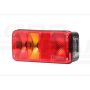 Zadné kombinované svetlo s odrazkou a bočným osvetlením ŠPZ, 12/24V WAŚ