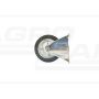 Fixed rubberized metal wheel 100x20 KMG KMG-100 POLISH PRODUCT