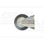 Roue fixe en métal caoutchouté, petite base, 125x22 KMG KMG-125/4 PRODUIT POLONAIS