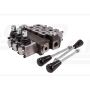3-section hydraulic distributor, max flow 40L, with a latch