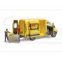 Mercedes Sprinter DHL s figúrkou kuriéra a príslušenstvom Bruder 02671