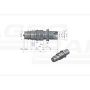 Hydraulische Schnellkupplung, langer Stecker M22x1,5, EURO-Außengewinde 9100822W ISO 7241-A WARYŃSKI Waryński