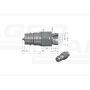 Hydraulic quick connector plug with pressure eliminator M22x1.5 external thread EURO