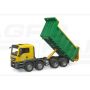 Nákladné auto MAN TGS so sklápacím vozidlom v zelenej a bielej farbe Bruder 03766