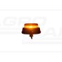 Výstražné svetlo s závitovou trubkou HOR 110B, LED, 12/24 V - oranžové HORPOL