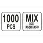Rovné závlačky mix veľkostí YATO 1000 ks