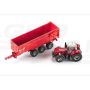 Massey Ferguson tractor with trailer