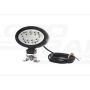 Oválne pracovné LED svetlo (sústredené svetlo), 12V–70V, s káblom 250 cm WAŚ