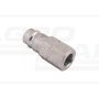 Hydraulic quick connector plug with pressure eliminator M18x1.5 EURO internal thread