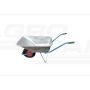 Garden wheelbarrow galvanized 110L