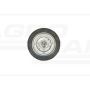 Roue en métal caoutchouté, dégagement, roulement à rouleaux 100x20 KMG KMG-100/1 PRODUIT POLONAIS