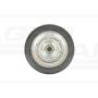 Roue en métal caoutchouté avec roulement à billes fi 25 300x70 KMG KMG-300/2 100Ł/25 PRODUIT POLONAIS