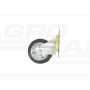 Roue métallique pivotante caoutchoutée 100x20 KMG KMG-100/3 PRODUIT POLONAIS