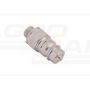 Hydraulic quick connector plug with pressure eliminator M18x1.5 external thread EURO