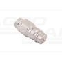 Hydraulic quick connector plug with pressure eliminator M22x1.5 external thread EURO