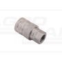 Hydraulic quick connector, socket with pressure eliminator, EURO internal thread