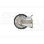 Roue fixe en métal caoutchouté 160x44 KMG KMG-160/5 PRODUIT POLONAIS